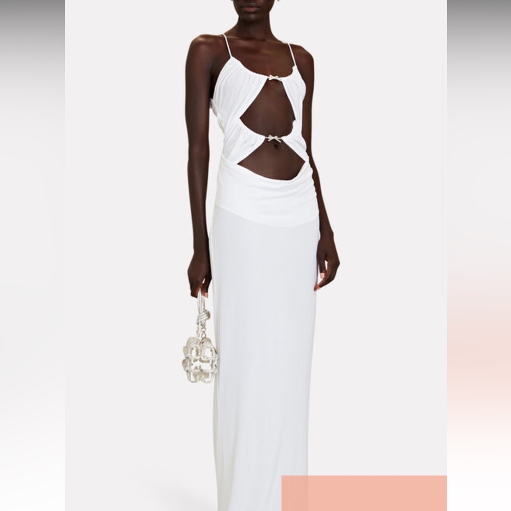 Christopher Esber limited edition white bow gown